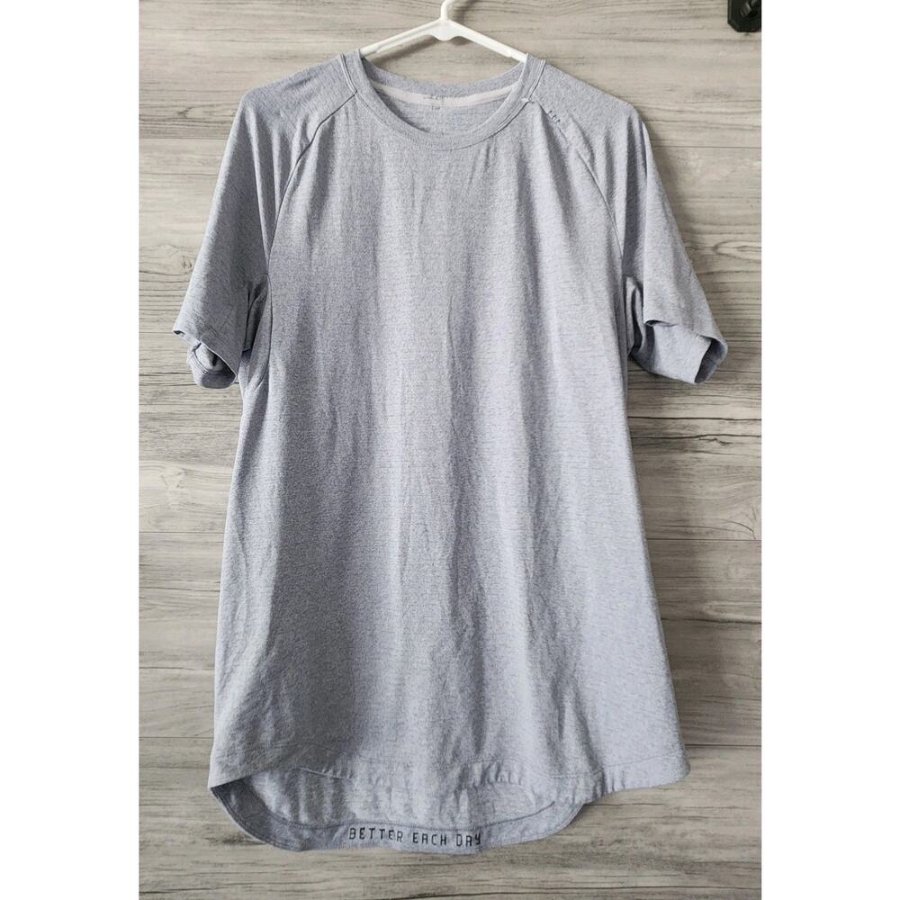 Lululemon Shirt Mens Medium ? Blue Short Sleeve Athletic Better Each Day Running
